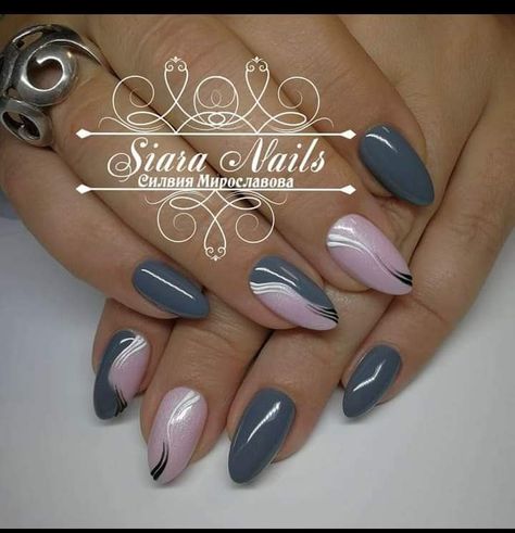 Grey And Pink Nails, Unique Acrylic Nail Designs, Summer Nails Coffin, Nail Art Designs 2023, Sparkly Acrylic Nails, Spring Nails 2023, Summer Nails 2023, Easy Nail Art Designs, Manicure Nail Designs