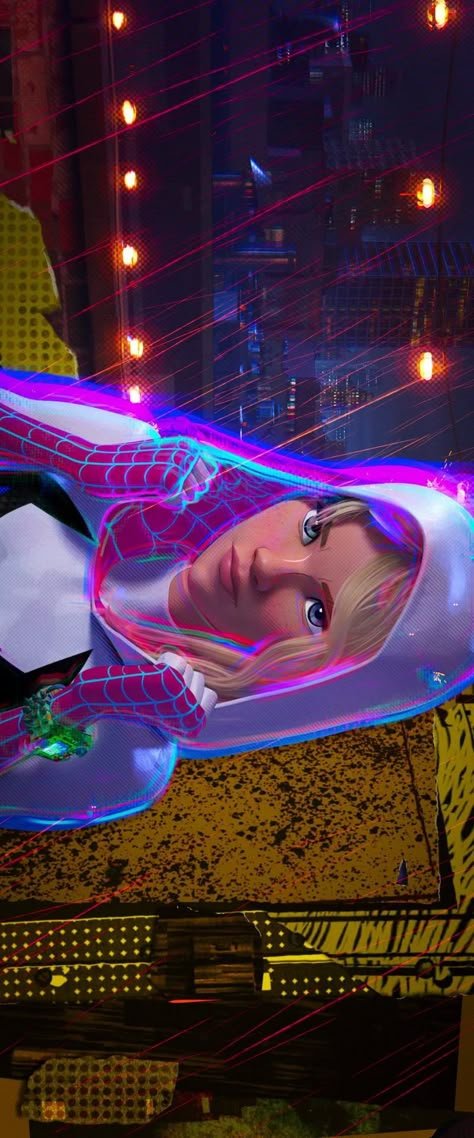 Miles Morales X Gwen Stacy Fanart, Spiderman Across The Spider Verse Gwen, Spiderman Into The Spiderverse Art, Spiderverse Scenes, Atsv Wallpaper, Gwen Stacy Across The Spiderverse, Gwen Stacy Into The Spiderverse, Spider Gwen Wallpaper, Gwen Stacy Wallpaper