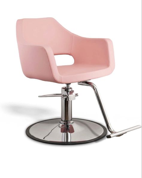 Salon Styling Chair Richardson for Beauty Salon Furniture, Pink Seat Silver Base Hair Dryer Chair, White Salon, Pink Salon, Salon Styling Chairs, Beauty Salon Furniture, Spa Chair, Chair Parts, Pedicure Chair, Perfect Chair