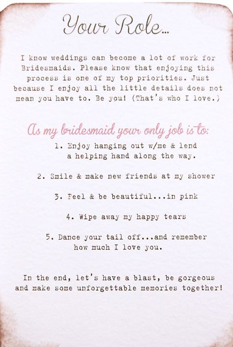 Keeping Calm & Carrying On: March 2012 Bridesmaid Role Card, Bridesmaid Responsibilities Card, Bridesmaid Duties Card, Letter For Bridesmaid, Bridesmaid Proposal Letter, Bridesmaid Proposal Note, Bridesmaid Note, Bridesmaid Letter, Proposal Letter