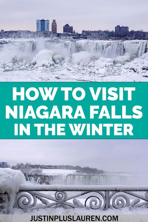 You need to visit Niagara Falls in the winter! It's a beautiful, magical, winter frozen wonderland. Seeing Niagara Falls frozen is so pretty, and there are so many other reasons to plan your wintery Niagara Falls getaway. Learn more about all the things to do in Niagara Falls in wintertime. Niagara Falls winter | Winter in Niagara Falls | Best things to do in Niagara Falls | What to see in Niagara Falls | Niagara Falls in December | Niagara Falls in January | Niagara Falls in February Niagara Falls Canada Winter, Niagara Falls Frozen, Niagara Falls Winter, Niagara Falls Trip, Visiting Niagara Falls, Niagara Falls New York, Niagara Falls Ontario, Niagara Falls Ny, Winter Travel Destinations