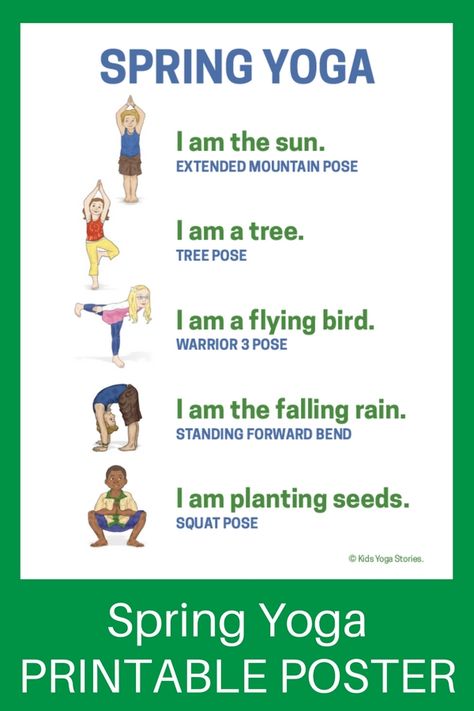 Yoga for spring - What better way to celebrate spring than through simple yoga poses for children. Be a bird, bee, and butterfly! Preschool Yoga, Toddler Yoga, Yoga For, Spring Yoga, Yoga Blog, Childrens Yoga, Yoga Story, Ashtanga Vinyasa Yoga, Kids Yoga Poses