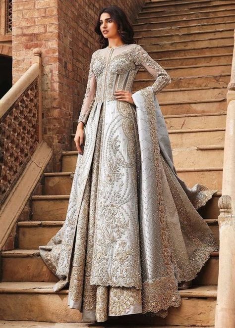 Ayman on Twitter: "… " Pakistani Bridal Lehenga, Pakistani Bridal Dress, Walima Dress, Muslim Wedding Dresses, Lehenga Gown, Pakistani Wedding Dress, Pakistani Bridal Dresses, Embellished Gown, Pakistani Wedding Dresses