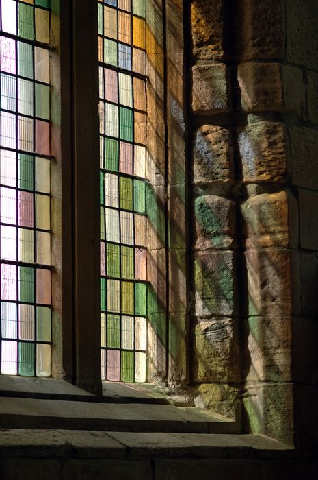 . Stained Glass Window, Glass Window, Stained Glass, Building, Stone, Glass, Wall