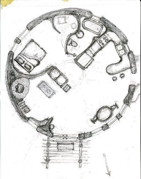 Cob House Plans, Floor Plan Sketch, Round House Plans, Cob Building, Casa Hobbit, Solar Home, Earth Bag Homes, House Plan With Loft, Earthship Home