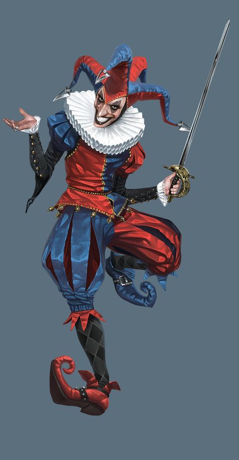 Jester Concept Art, Clown Concept Art, Jester Artwork, Joker Concept Art, Jester Crown, Jester Art, Outfit Ideas Drawing, Evil Jester, Jester Outfit