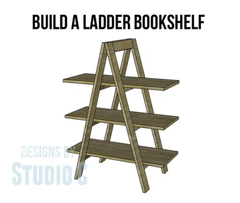 Build an A-Frame Bookshelf with These DIY Plans This is really one of the coolest bookshelves I've seen. To me it is only a bookshelf in name! It can be used to organize bins of toys in the kiddos room, folded fabric in the craft room, or (as I would use it) painted green with packages stacked on it for Christmas! How cool would that be? However you use it, these A-Frame Bookshelf plans are sure to please! Materials: 1-1/4" pocket hole screws 1-1/4" screws Hinges Wood Glue Sandpaper (100, 150, 2 A Frame Shelf, A Frame Bookshelf, Frame Bookshelf, Diy Bookshelf Design, Ladder Shelf Diy, Diy Bookshelf, Bookshelf Plans, Build A Frame, Diy Ladder