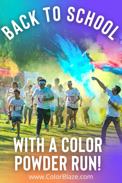 School Color Run Elementary, Color Run Ideas, Welcome Students Back To School, Pta Fundraising, Color Wars, Pta School, Spring School, Welcome Students, Fundraiser Ideas