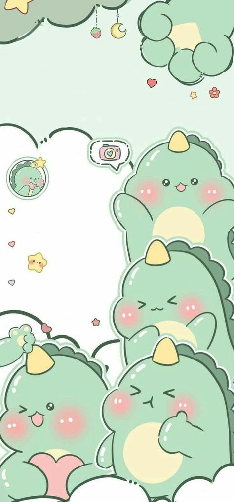 Dinosaur Cute Wallpaper, Dinosaur Wallpaper, Cute Lockscreens, Desain Quilling, Cute Blue Wallpaper, Cute Bear Drawings, Iphone Wallpaper Kawaii, Cute Galaxy Wallpaper, Wallpaper Doodle