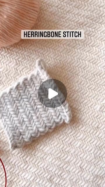 We Are Knitters 🐑✌️ | How to knit the Herringbone Stitch 💗 by @macimille_ with our Petite Wool #skylovers | Looks difficult but this stitch is pretty easy t... | Instagram Herringbone Stitch Knitting, Herringbone Knit, Herringbone Stitch, Pattern Images, How To Knit, Knit Patterns, Free Patterns, Herringbone, Free Pattern