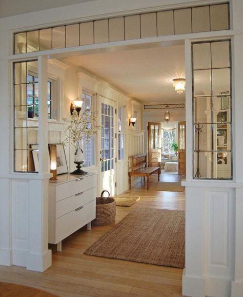 Vstupná Hala, Foyer Design, Farmhouse Homes, Coastal Homes, Design Living, Design Case, House Inspo, Dream Home Design, Fixer Upper