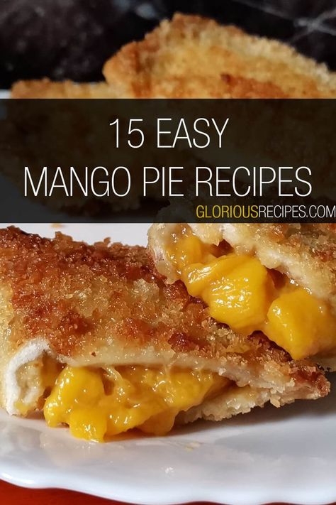 Mango Pie Recipes Mango Pie, Mango Dessert Recipes, Mango Dessert, Easy Pie Recipes, Mango Recipes, Mini Pies, Pie Dessert, Best Dessert Recipes, Pie Crust