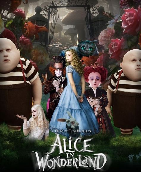 Alice In Wonderland (2010) Anne Hathaway Movies, Film Alice In Wonderland, Alan Rickman Movies, Alice In Wonderland 2010, Alice In Wonderland Artwork, Wonderland Artwork, Wonderland Aesthetic, Alice In The Wonderland, Alice In Wonderland Aesthetic