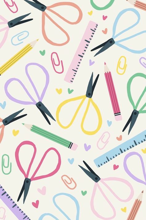 Back To School Wallpaper, Teacher Wallpaper, Cute Patterns Wallpaper, Cute Backgrounds, Computer Wallpaper, Iphone Background, Pattern Wallpaper, Background Design, School Supplies