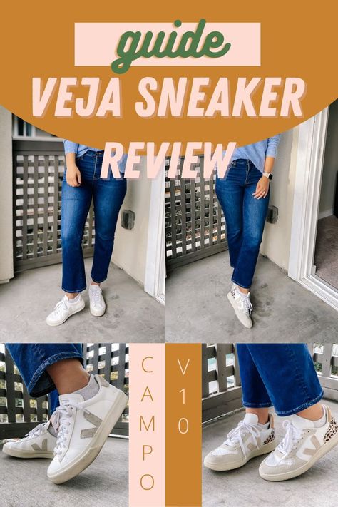 If you've been noticing these subtle and fresh tennis shoes quietly taking over your Instagram feed, you're not alone. Worn by Kate Middleton and numerous celebs, these shoes are sleek and sophisticated without absolutely breaking the bank. This Veja Sneakers Review is everything you need to know about Veja Sneakers including Veja Sneakers sizing, how to break Vejas sneakers in, the difference between Veja sneakers styles and more. I also share Veja sneakers dupes! Tennis Shoes Office Outfit, V Tennis Shoes, Womens Veja Sneakers Outfit, Kate Middleton Veja Sneakers, Veja Sneakers Celebrities, Mia Tennis Shoes, Veja Sneakers Outfit Women, Jeans And Tennis Shoes Outfit, Green Veja Sneakers