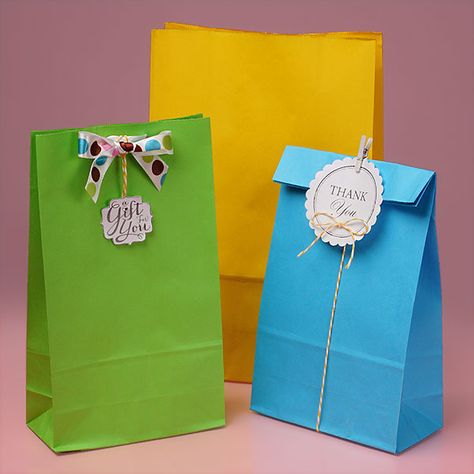 Colorful Paper Bags for Lunches, Goodies, and Presents! #favorideas #favorbags Upsherin Ideas, Secret Santa Christmas Gifts, Candy Cups, Candy Cup, 85th Birthday, Wholesale Packaging, Party Favor Ideas, Paper Placemats, Chalkboard Labels