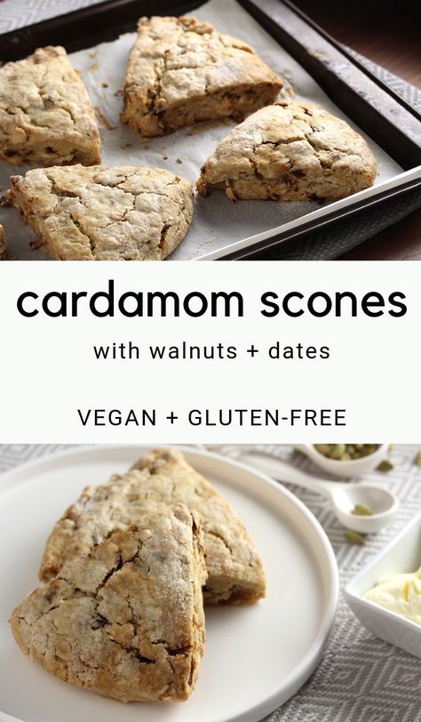 Cardamom Scones, Scones Vegan, Vegan Scones, Gluten Free Scones, Wallpaper Food, Tofu Scramble, Dessert Aux Fruits, Desserts Vegan, Gluten Free Breakfasts