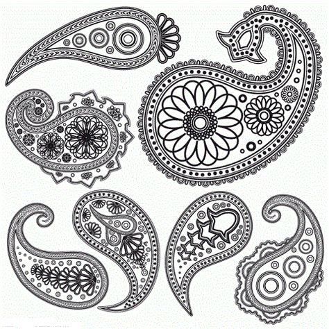 Leaves Mehndi Stencil Paisley Tattoo, Free Stencils Printables, Image Vintage, Muster Tattoos, Stencils Printables, Indian Patterns, Mandalas Drawing, Vintage Paisley, Mandalas Design