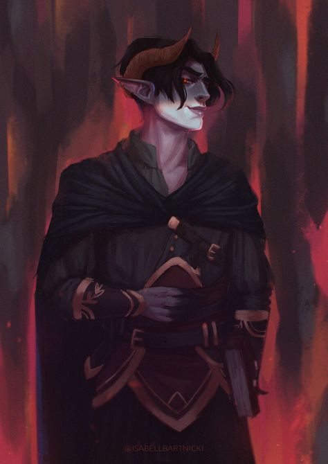 ArtStation - Laurent, Isabell Bartnicki Hexblood Warlock, Tiefling Warlock, Warlock Dnd, Character Builder, Dnd Tiefling, Dnd Races, Dungeons And Dragons Characters, Dnd Art, Fantasy Inspiration