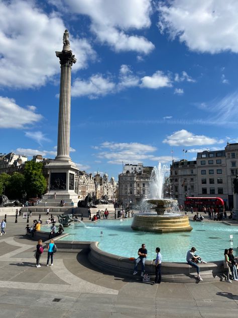 Trafalgar Square London Aesthetic, London Collage, Future London, Trafalgar Square London, London Vibes, London Dreams, Fav Place, London Trip, Picture Places