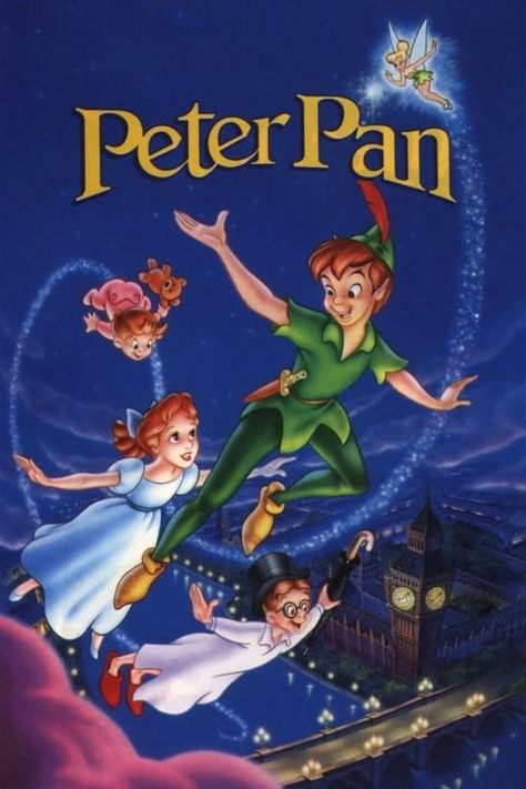 Peter Pan VHS cover | 90's childhood memories | Pinterest | Peter ... Vintage Disney Posters, Peter Pan Movie, Peter Pans, Disney Poster, Disney Movie Posters, Peter Pan Disney, Animation Disney, Disney Posters, Film Disney