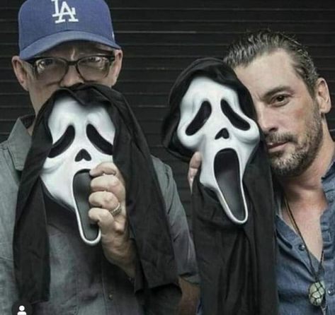 Stu And Billy, Scream Actors, Scarie Movie, Ruby Soho, Me And Bro, Horror Podcast, Scream 1996, Matthew Lillard, Scream 1