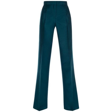 Paul Smith Women's Teal Wool-Silk Trousers ($1,000) ❤ liked on Polyvore featuring pants, straight leg pants, woolen pants, blue pants, paul smith and wool trousers Teal Blue Suit, Teal Pants, Paul Smith Women, Pants Tailored, Elegant Pant, Zipper Pants, Blue Trousers, Silk Trousers, Wool Trousers