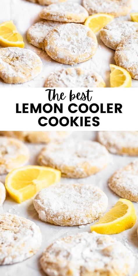 Very Lemony Cookies, Lemon Jumble Cookies Recipe, Summer Flavor Cookies, Lemon Coolers Cookies Recipe, Lemon Cooler Cookies, Jumble Cookies, Fresh Lemon Recipes, Lemon Ideas, Holiday Recipes Christmas Desserts