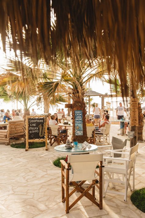 Sea You Beach Bar in Potima Bay, Paphos  - Cyprus © thevivalavita.com The Last Castle, Stools Design, Starting A Restaurant, Camp Lake, Instagram Places, Keep Calm And Drink, Ayia Napa, Bars And Restaurants, Paphos