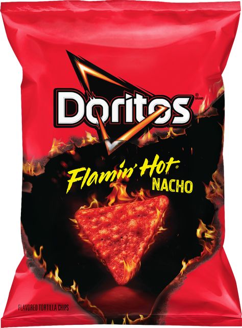 DORITOS® FLAMIN' HOT® Nacho Flavored Tortilla Chips | Doritos Fini Tubes, Coca Cola Cherry, Nacho Dip, Doritos Nachos, Nacho Bar, Flaming Hot, Hot Chip, Cheese Cultures, Romano Cheese