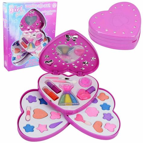 Girls Makeup Set, Makeup Kit For Kids, Princess Toys, Kids Makeup, Lip Glosses, Eye Shadows, Play Set, Kits For Kids, Makeup Kit