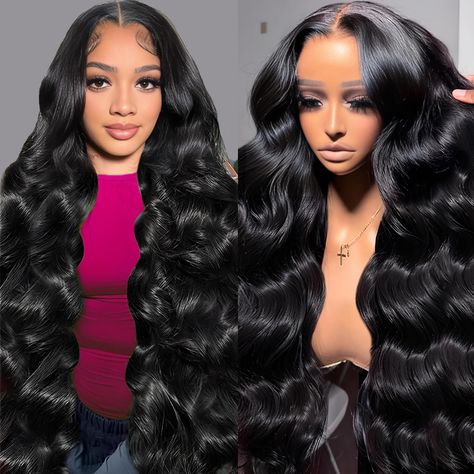 PRICES MAY VARY. Unmatched Quality & Appeal: Discover the pinnacle of luxury with the Sunelk Body Wave Lace Front Wigs Human Hair. Crafted from 100% unprocessed Brazilian virgin human hair, our 13x6 lace front wigs are meticulously pre-plucked with baby hair to ensure a natural and seamless appearance. Experience the essence of vibrant, healthy hair with no shedding, tangling, or unpleasant odors, perfect for black women seeking sophistication and style. Exceptional Comfort & Versatility: Embrac Wigs For Beginners, Body Wave Lace Front Wigs, Lace Frontal Wigs, Hair For Women, Glueless Wigs, Lace Front Wigs Human Hair, Glueless Wig, Wigs Human Hair, Hair Closure