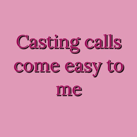 Vision Board Ideas Acting, Acting Vision Board Aesthetic, Pink Acting Aesthetic, Actress Manifest Board, Modeling Career Affirmations, Manifest Acting Career, Theatre Vision Board, Acting Career Affirmations, Actor Manifestation