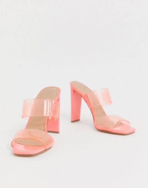 Sandals Trends For Spring and Summer 2019 | POPSUGAR Fashion Clear Wedges, Clear Spring, Heeled Mule, Ruffle Sweater, Trending Sandals, Women Bags Fashion, Womens Shoes High Heels, Best Sneakers, Interstellar