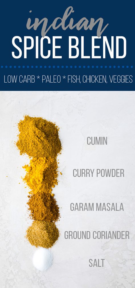 Homemade Indian spice mix is perfect for seasoning your chicken and vegetables. Only 5 simple pantry ingredients required and it's low carb, gluten-free, paleo and vegan! #sweetpeasandsaffron #mealprep #spiceblend #seasoning #indian #lowcarb #keto #paleo #vegan #glutenfree via @sweetpeasaffron Indian Spice Mix, Homemade Seasoning, Spice Combinations, Dry Rubs, Homemade Spice Mix, Spice Blends Recipes, Simple Pantry, Spice Mix Recipes, Pantry Ingredients