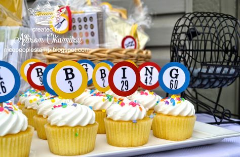 Bingo Party Food, Bingo Themed Party Ideas, Bingo Theme Party, Bingo Party Decorations, Bingo Clipart, Bingo Fundraiser, Bingo Ideas, Bingo Cake, Bingo Birthday