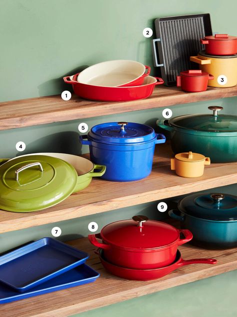 The Best Colorful Cookware for 2023 — House Beautiful Colorful Pots And Pans, Sauce Pot, Apple News, Dutch Oven, Cookware, Oven, Stoneware, Beautiful Homes, Nutrition