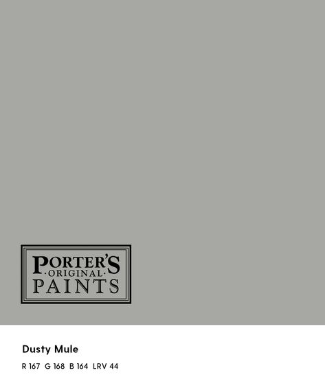 Grey Paint For Bedroom, Paint For Bedroom, Porter Paint Colors, Porters Paints, Grey Bedroom Paint, Newsletter Names, Porter Paint, Counselor Office, Cabinet Paint Colors