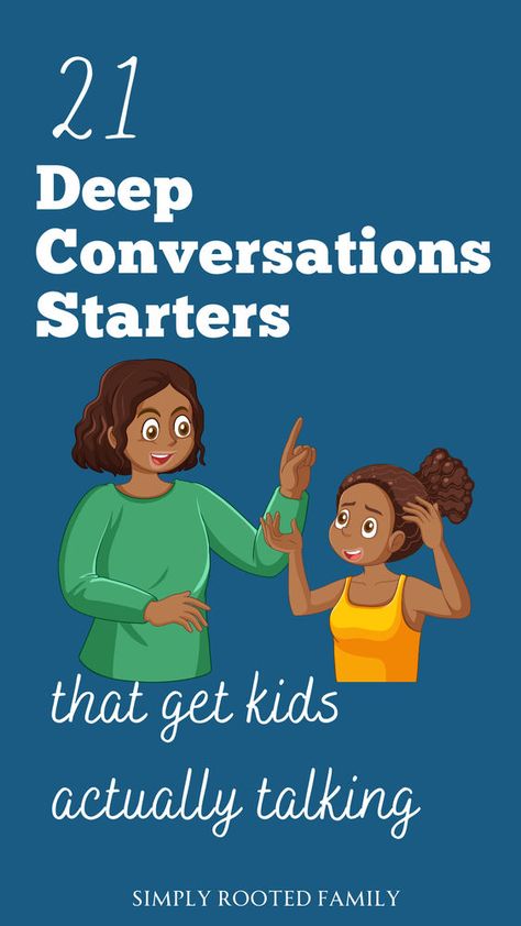 Get your kids actually talking to you with these 21 deep Conversation Starters - specifically designed for kids. Also, learn why it's so important to replace small talk with meaningful bonding moments. Crush Conversation Starters, Conversations Starters, Family Conversation Starters, Deep Conversation Topics, Conversation Starter Questions, Conversation Starters For Kids, Deep Conversation Starters, Conversation Starters For Couples, Counseling Worksheets