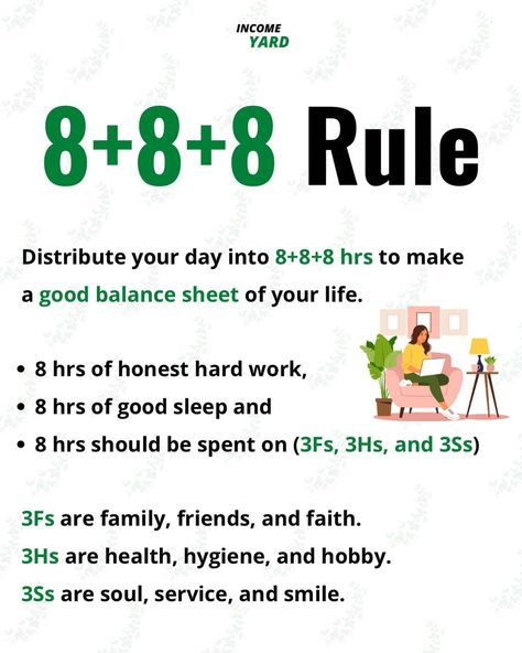 The 8+8+8 Rule, 8 8 8 Rule, Best Self Help Books, Self Care Bullet Journal, Positive Quotes For Life Motivation, Personal Improvement, Vie Motivation, Books For Self Improvement, Louise Hay