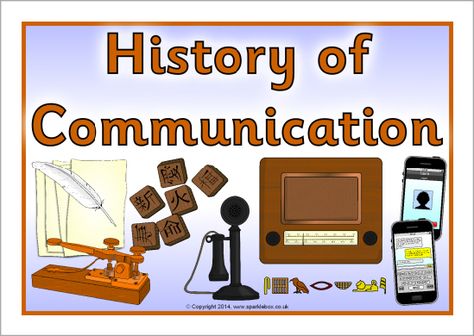 History of Communication display poster (SB10744) - SparkleBox History Fair Boards Display, History Timeline Classroom Display, History Fair Boards, Us History Posters Classroom, History Of Communication, History Of Communication Timeline, Sparkle Box, Means Of Communication, English Lesson Plans