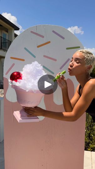 37K views · 8.1K reactions | DIY decorations for my ice cream party! 🍦🍧🍒 #icecreamparty #diypartydecor | RAVEN ELYSE | DJ Impozible · Ice Cream Truck Huge Ice Cream, Raven Elyse, Themed Decorations, Ocean Party, Ice Cream Cup, Instagram Diy, Ice Cream Truck, Ice Cream Party, Diy Decorations