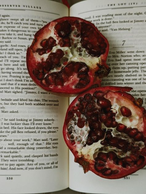 pomegranate aesthetic fruit books vintage Pomagranet Aesthetic, Pomogranette Aesthetic, Pomegranate Witch, Pomegranate Aesthetic Dark, Pomegranates Aesthetic, Dark Cherry Aesthetic, Aesthetic Pomegranate, Cannibalcore Aesthetic, Pomegranate Aesthetic