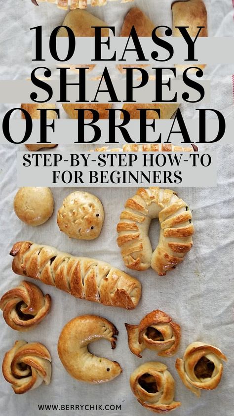 easy shapes of bread | step-by-step Bread Shapes Ideas Simple, Bread Shapes Ideas, Bread Sculpture, Bread Shapes, Dough Art, Bread Design, Entertaining Appetizers, Oven Bread, Different Types Of Bread