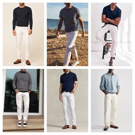 Unleash your style with white jeans. Learn how to make a statement with this bold and fashionable choice of denim. Mens White Jeans Outfit, White Jeans Men Outfit, White Jeans Outfit Men, Style With White Jeans, Mens White Jeans, White Jeans Outfit Fall, White Jeans Fall, Half Windsor, Military Workout