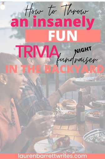 How to Throw an Insanely Fun Trivia Night Fundraiser - Lauren Barrett Writes Trivia Night Fundraiser, Fundraising Games, Board Game Cafe, Game Cafe, Parent Night, Fun Trivia, Birth Mother, Trivia Night, 40th Birthday Parties