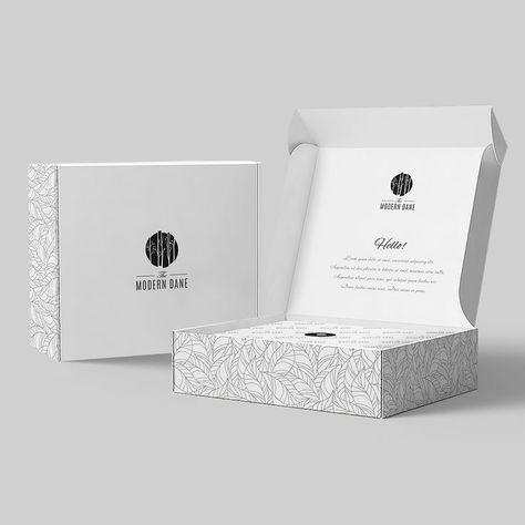 White Packaging Design Food, Classy Box Packaging, Gift Box Design Packaging Creative, Frame Packaging Ideas, White Gift Box Ideas, Black And White Packaging Design, White Luxury Packaging, Luxury Package Design, White Packaging Design