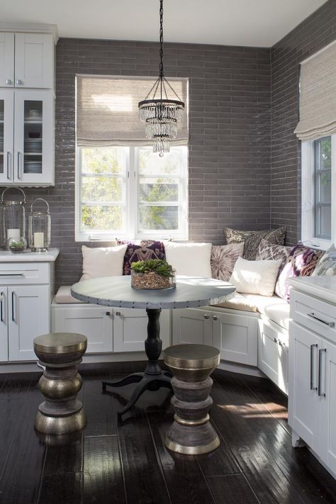 Breakfast Nook With Custom Banquette