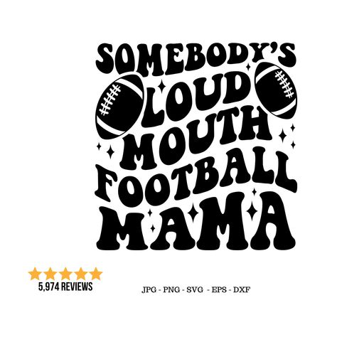 Purchase our Entire Store Here  https://www.etsy.com/listing/1284929099/all-shop-svg-bundle-svg-bundle-holiday Loud mouth mama svg  design is an instant digital download. .  Claim your FREE DOWNLOAD here (copy and paste the link in your browser)  https://bit.ly/2KuGz0t BUY 6 GET 50% OFF no coupon code needed at checkout discount automatically applied! Check out our Dollar Deals section and SAVE BIG! shop here: https://www.etsy.com/shop/SVGDigitalDesigner?ref=ss_profile&section_id=27553763 CONTIN Mama Of Both Svg, Football Aunt Svg, Football And Cheer Mom Svg, Football Mama Svg, Somebody’s Loud Mouth Soccer Mama, Mama Mommy Mom Bruh Svg, Football Mom Svg, Free Football, Png Football