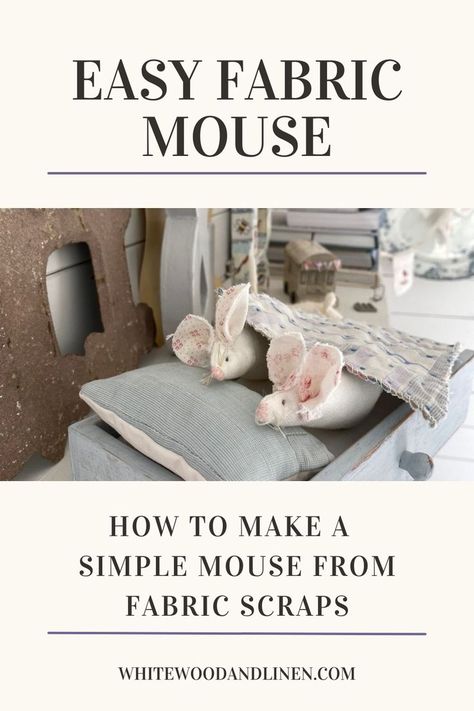 Follow this free and easy tutorial with step by step instructions to create your very own sweet and simple mouse craft which also makes good use of your fabric scraps too Fabric Mouse Pattern Free Sewing, Fabric Mice Pattern Free Sewing, Free Mouse Patterns To Sew, Mouse Patterns To Sew, Felt Mouse Pattern Free, Christmas Mouse Pattern, Mouse Sewing Pattern, Mouse Craft, Sewn Toys